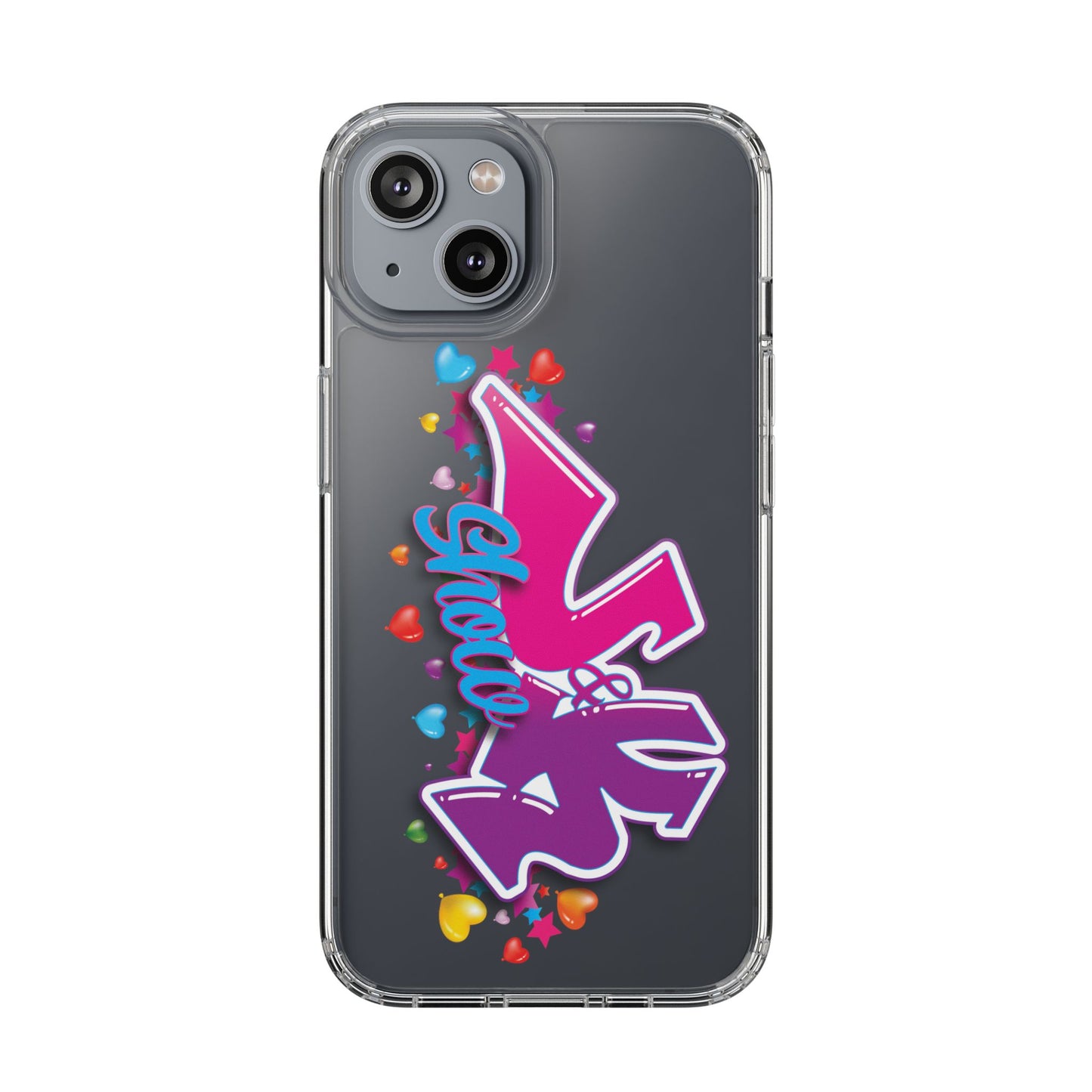 Colorful Heart Design Phone Case - Fun & Stylish Accessory