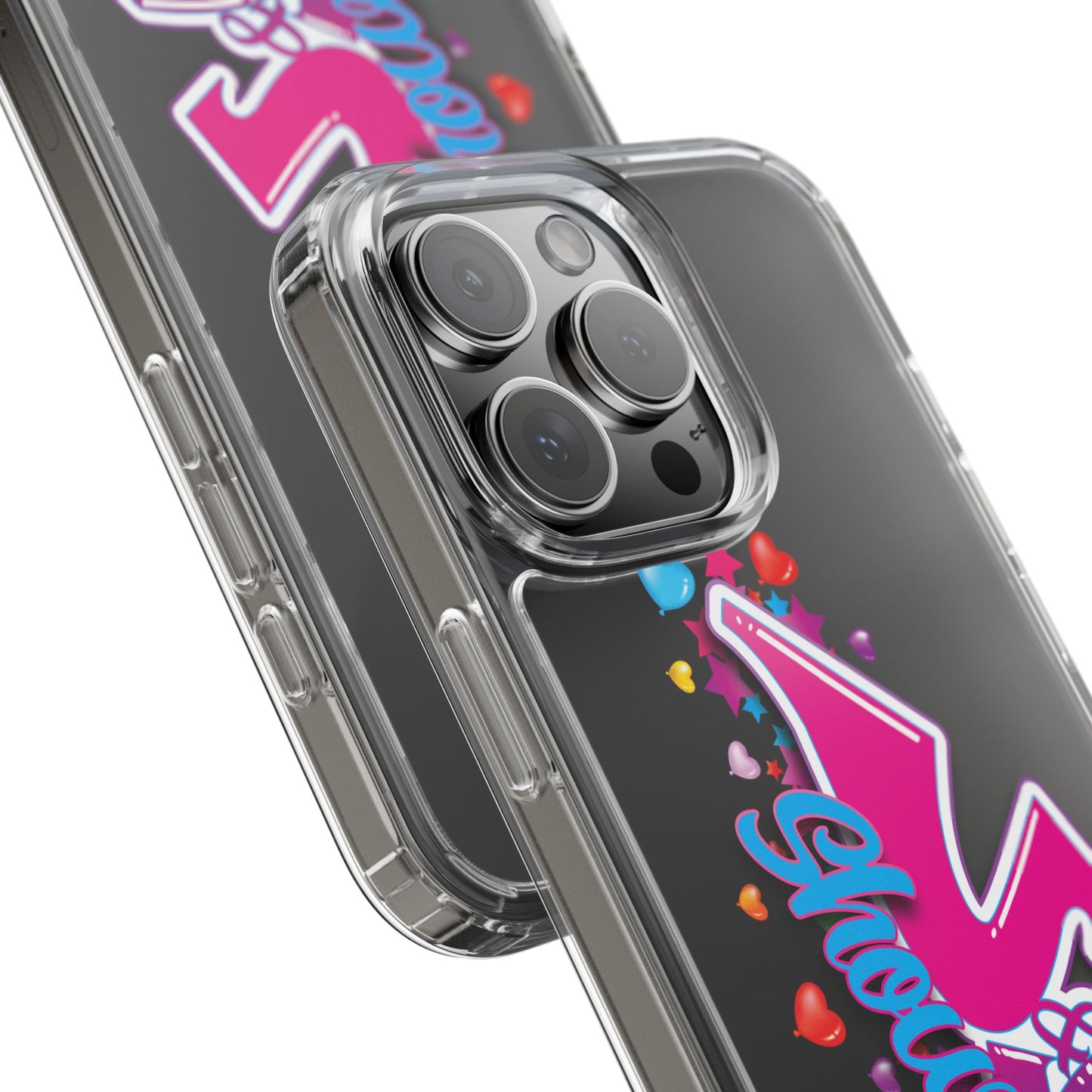 Colorful Heart Design Phone Case - Fun & Stylish Accessory