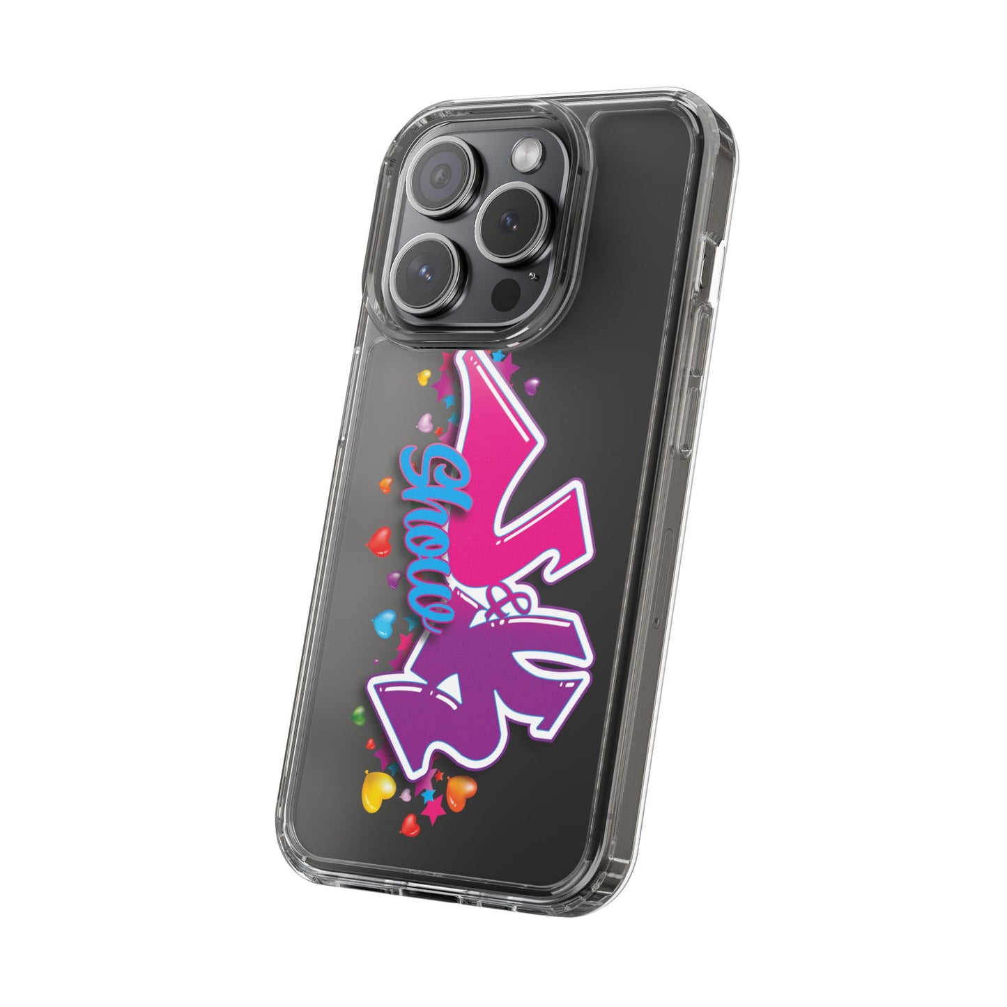 Colorful Heart Design Phone Case - Fun & Stylish Accessory