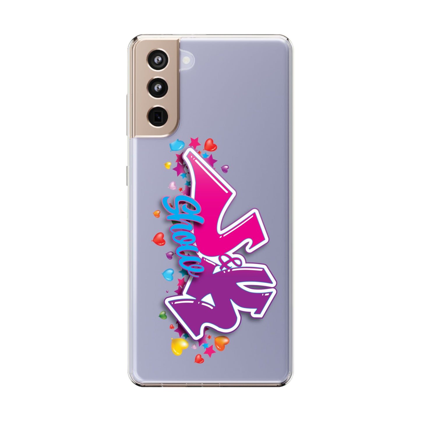 Colorful Heart Design Phone Case - Fun & Stylish Accessory