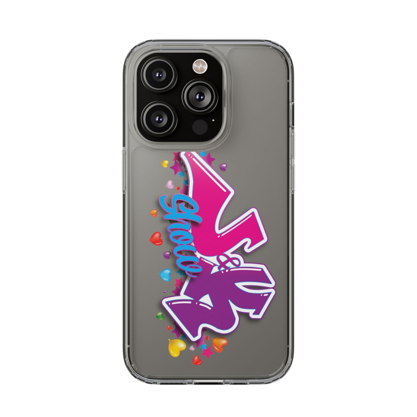 Colorful Heart Design Phone Case - Fun & Stylish Accessory