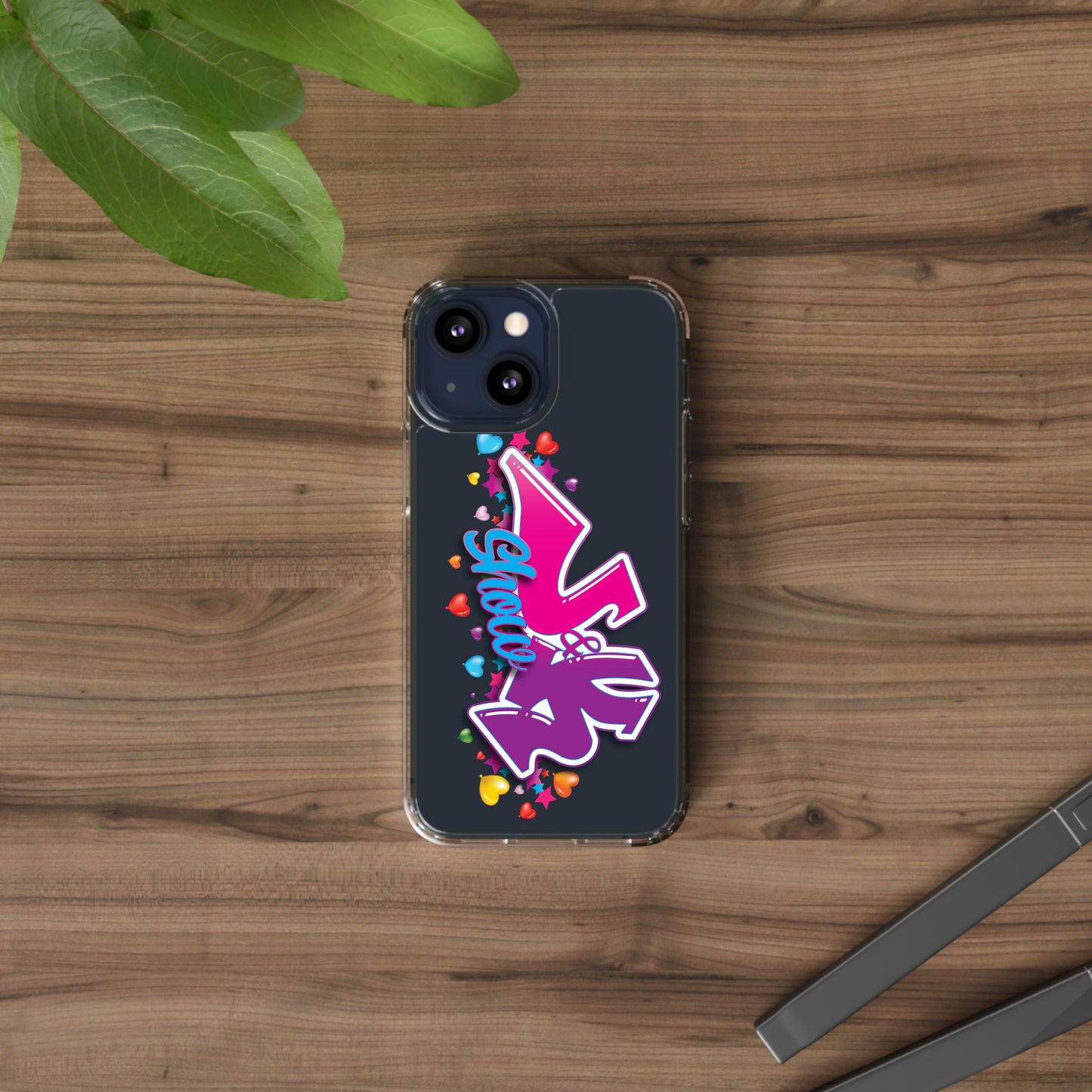 Colorful Heart Design Phone Case - Fun & Stylish Accessory