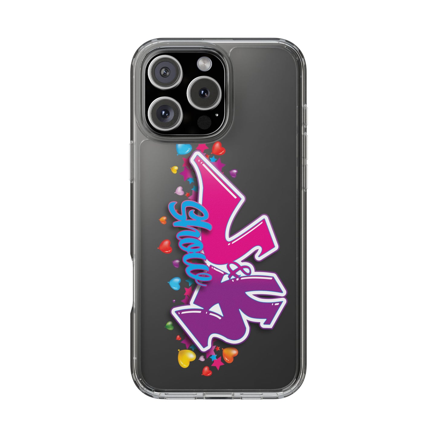 Colorful Heart Design Phone Case - Fun & Stylish Accessory