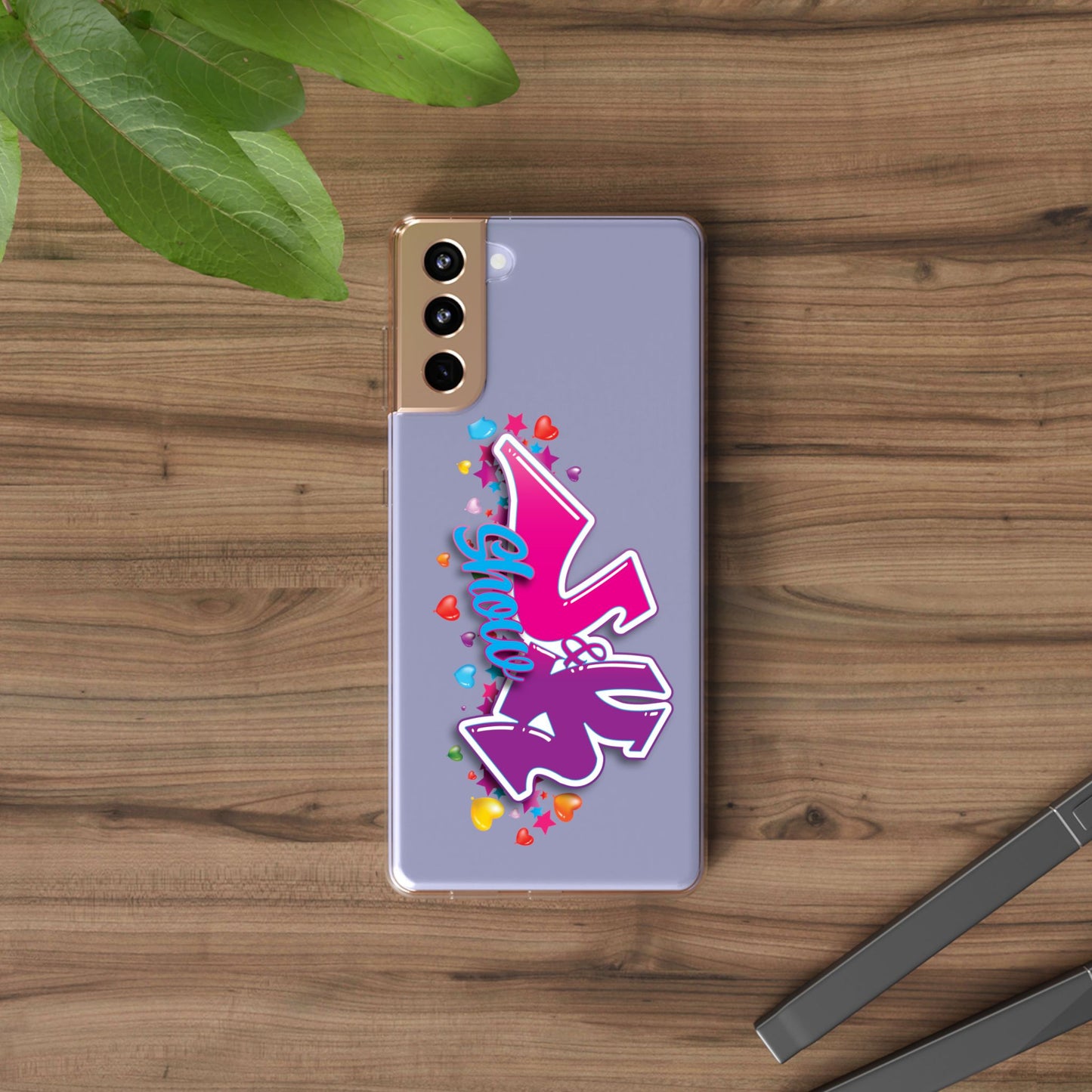 Colorful Heart Design Phone Case - Fun & Stylish Accessory