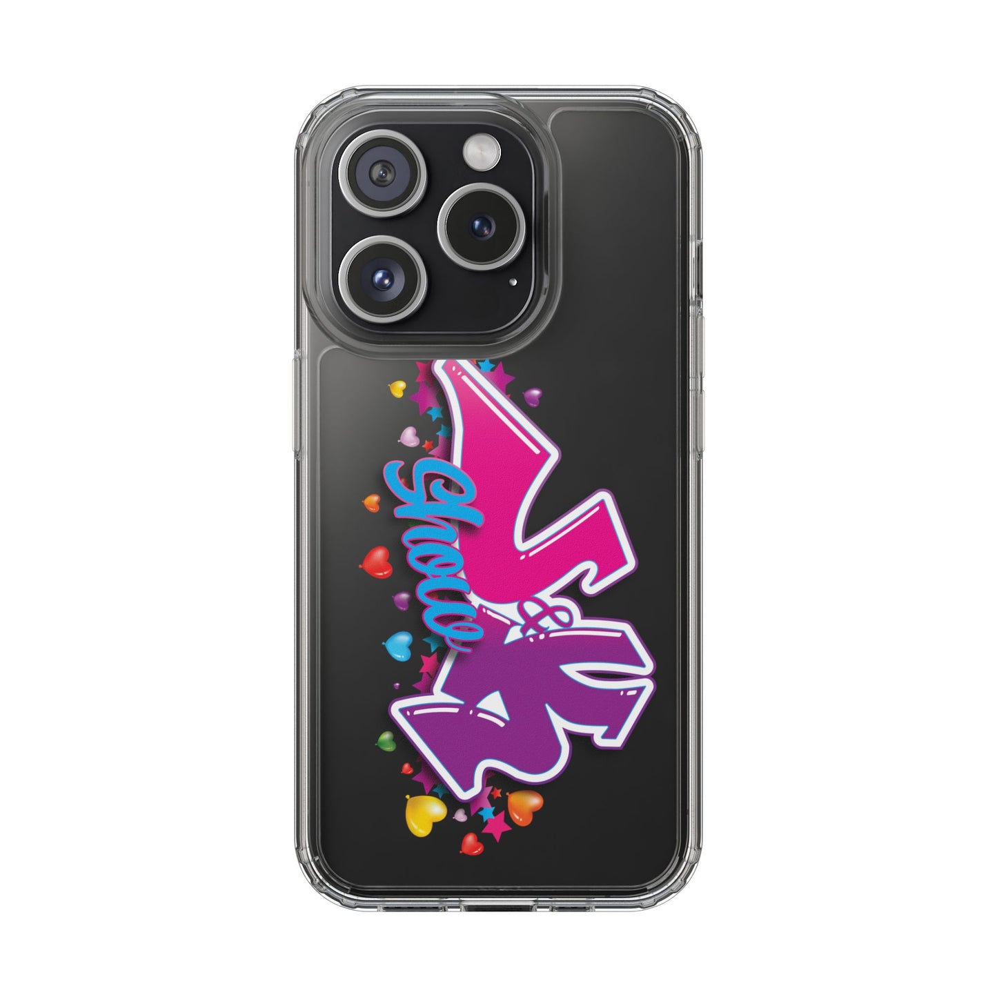 Colorful Heart Design Phone Case - Fun & Stylish Accessory