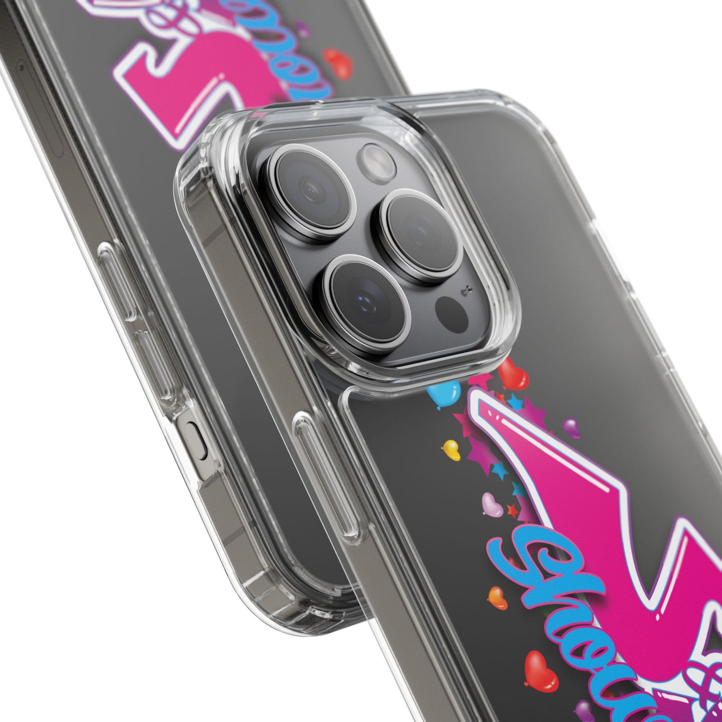 Colorful Heart Design Phone Case - Fun & Stylish Accessory