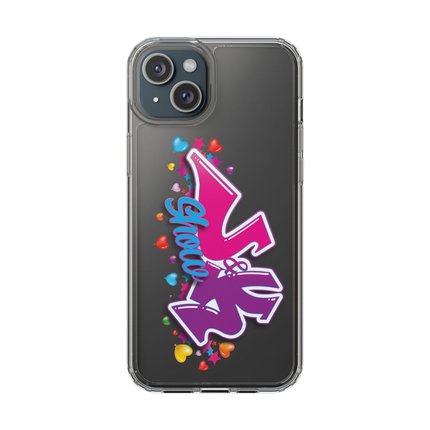 Colorful Heart Design Phone Case - Fun & Stylish Accessory