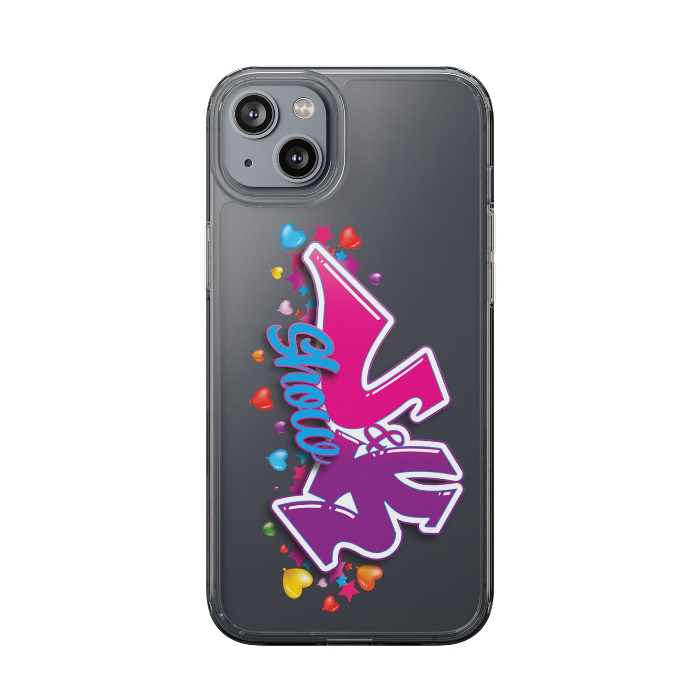 Colorful Heart Design Phone Case - Fun & Stylish Accessory