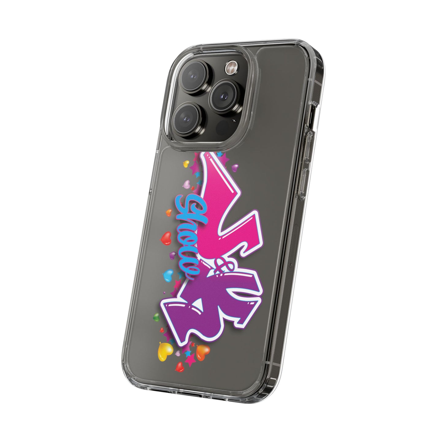 Colorful Heart Design Phone Case - Fun & Stylish Accessory