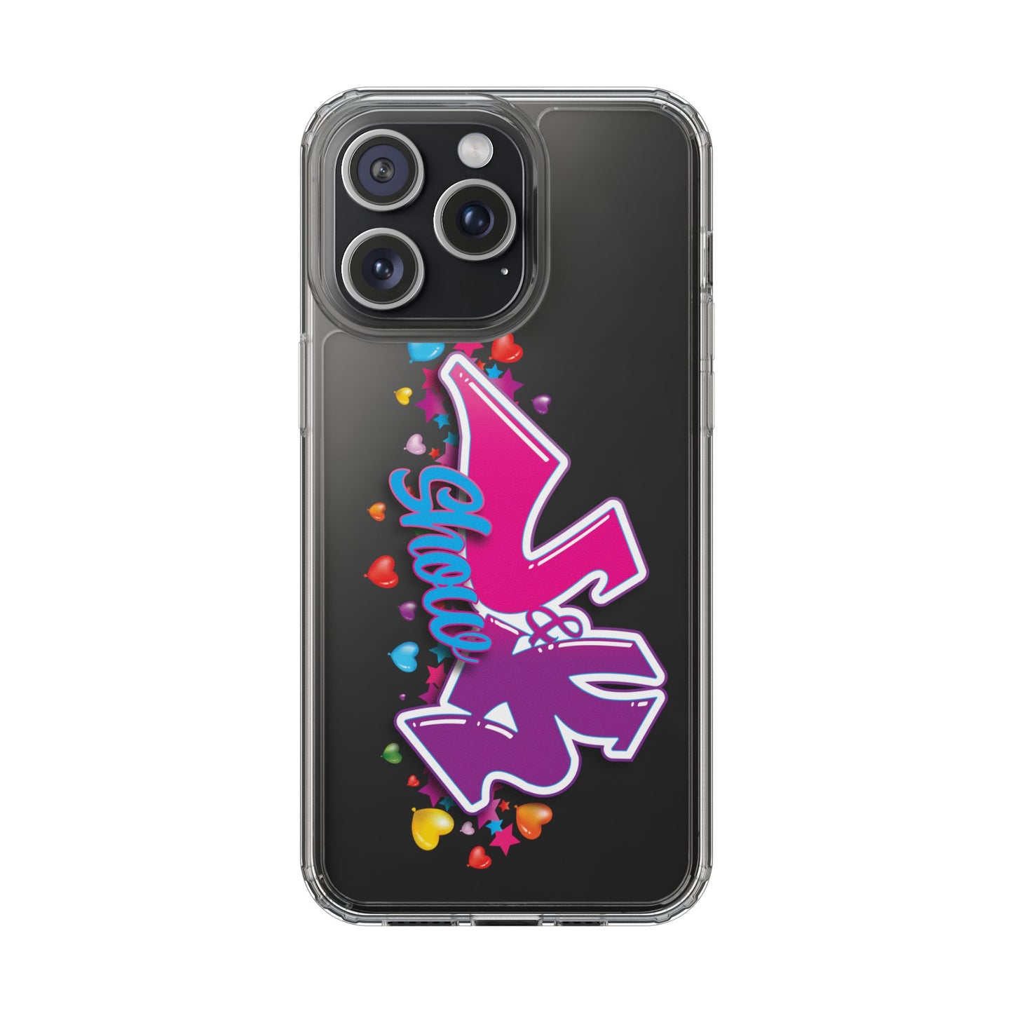 Colorful Heart Design Phone Case - Fun & Stylish Accessory