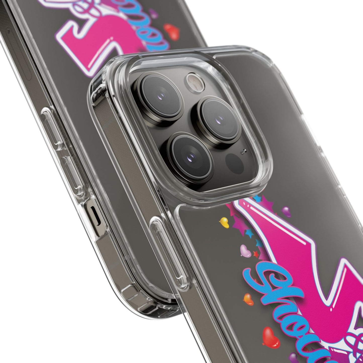 Colorful Heart Design Phone Case - Fun & Stylish Accessory