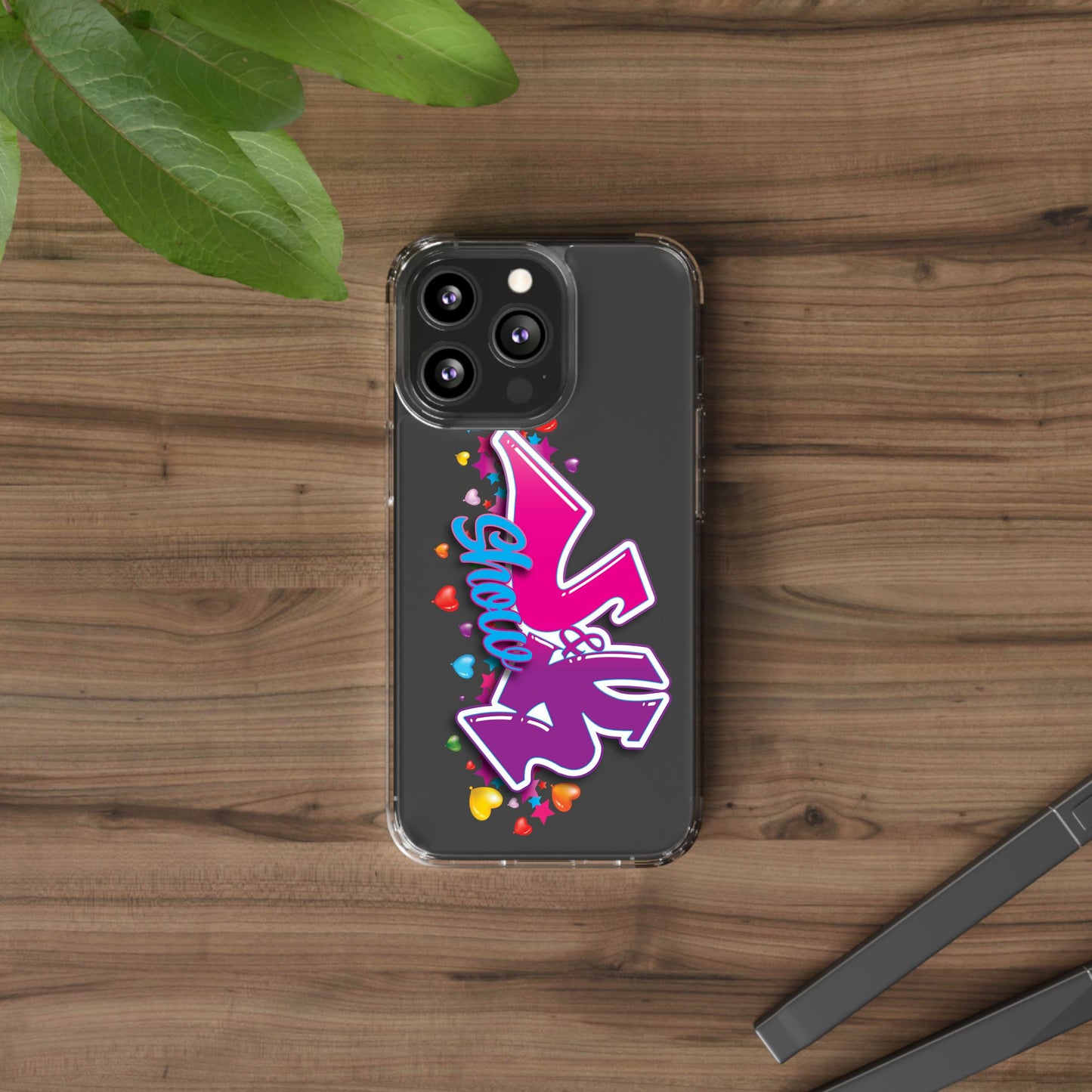 Colorful Heart Design Phone Case - Fun & Stylish Accessory