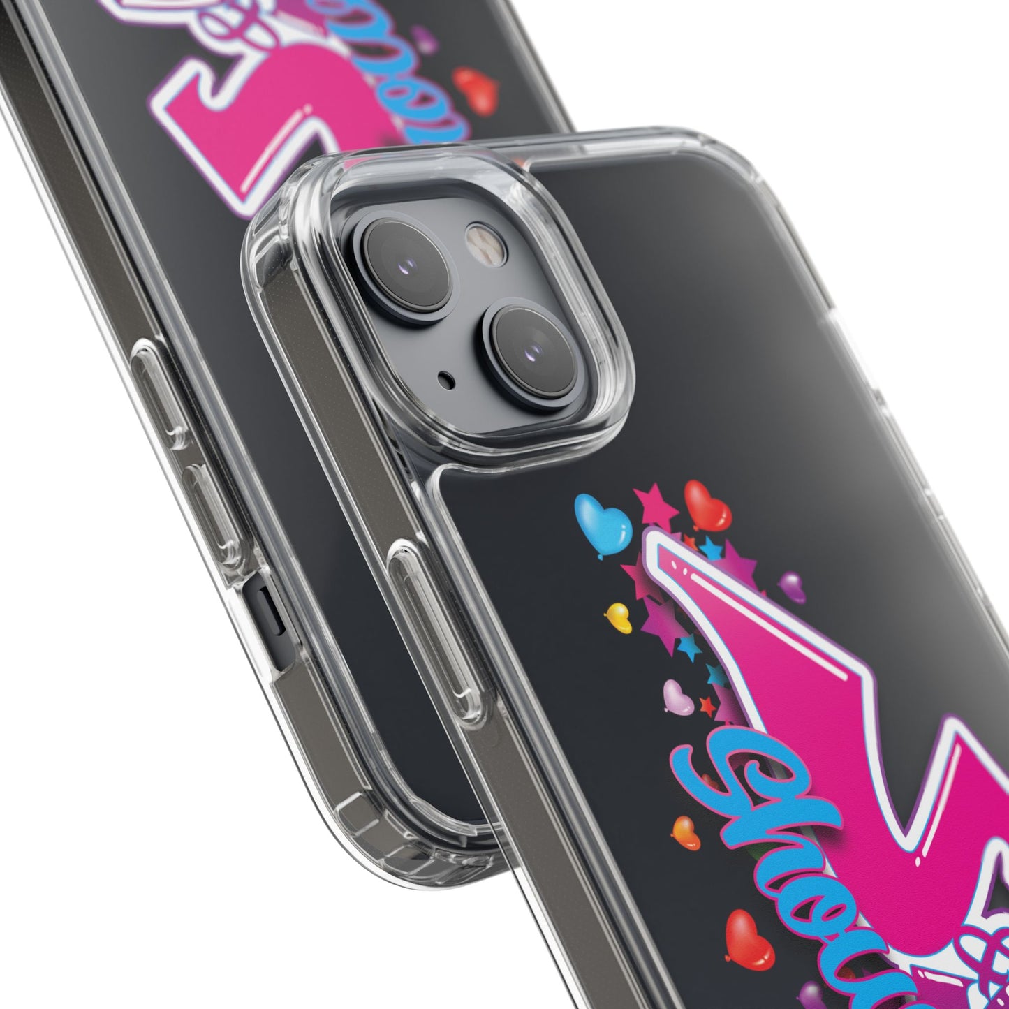 Colorful Heart Design Phone Case - Fun & Stylish Accessory