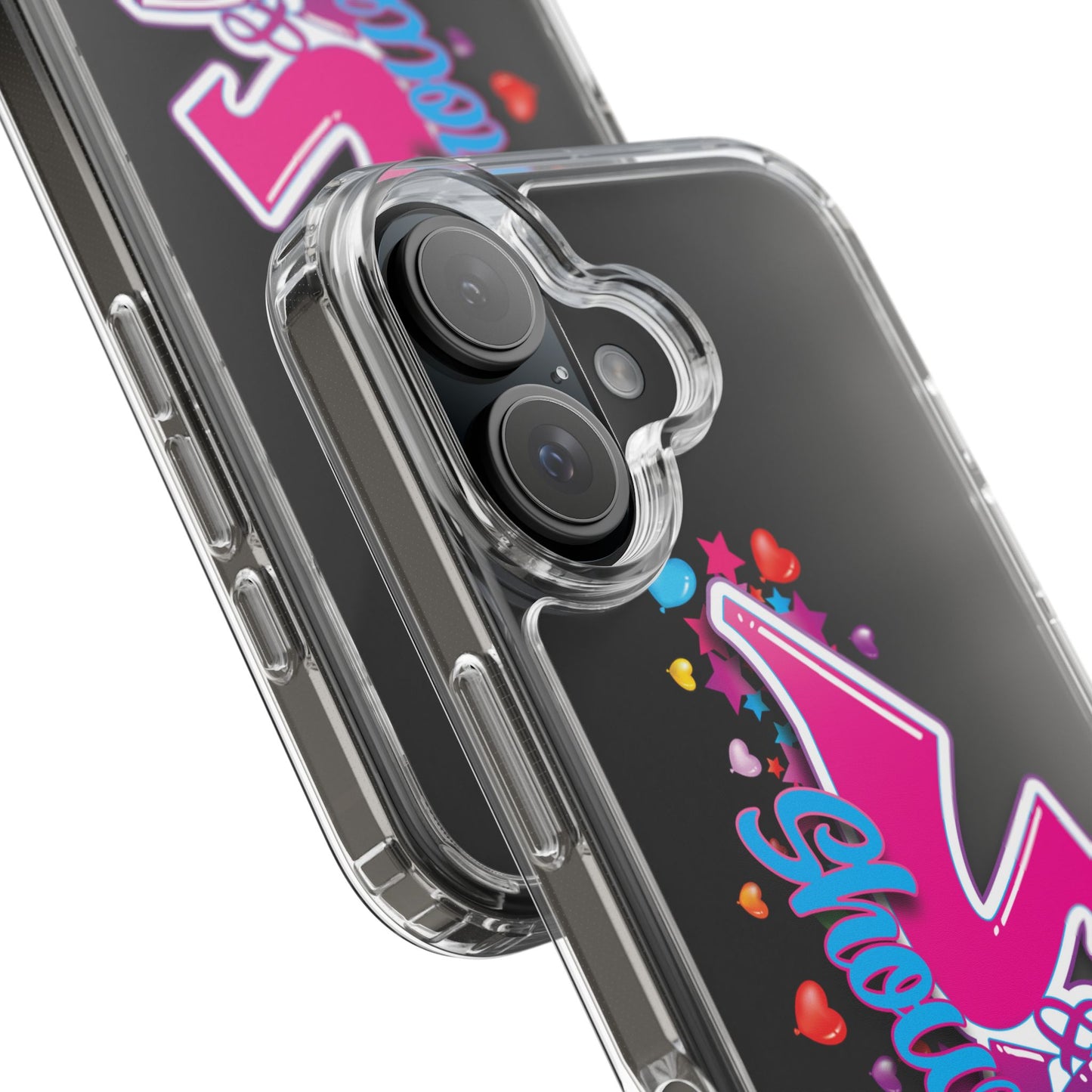 Colorful Heart Design Phone Case - Fun & Stylish Accessory