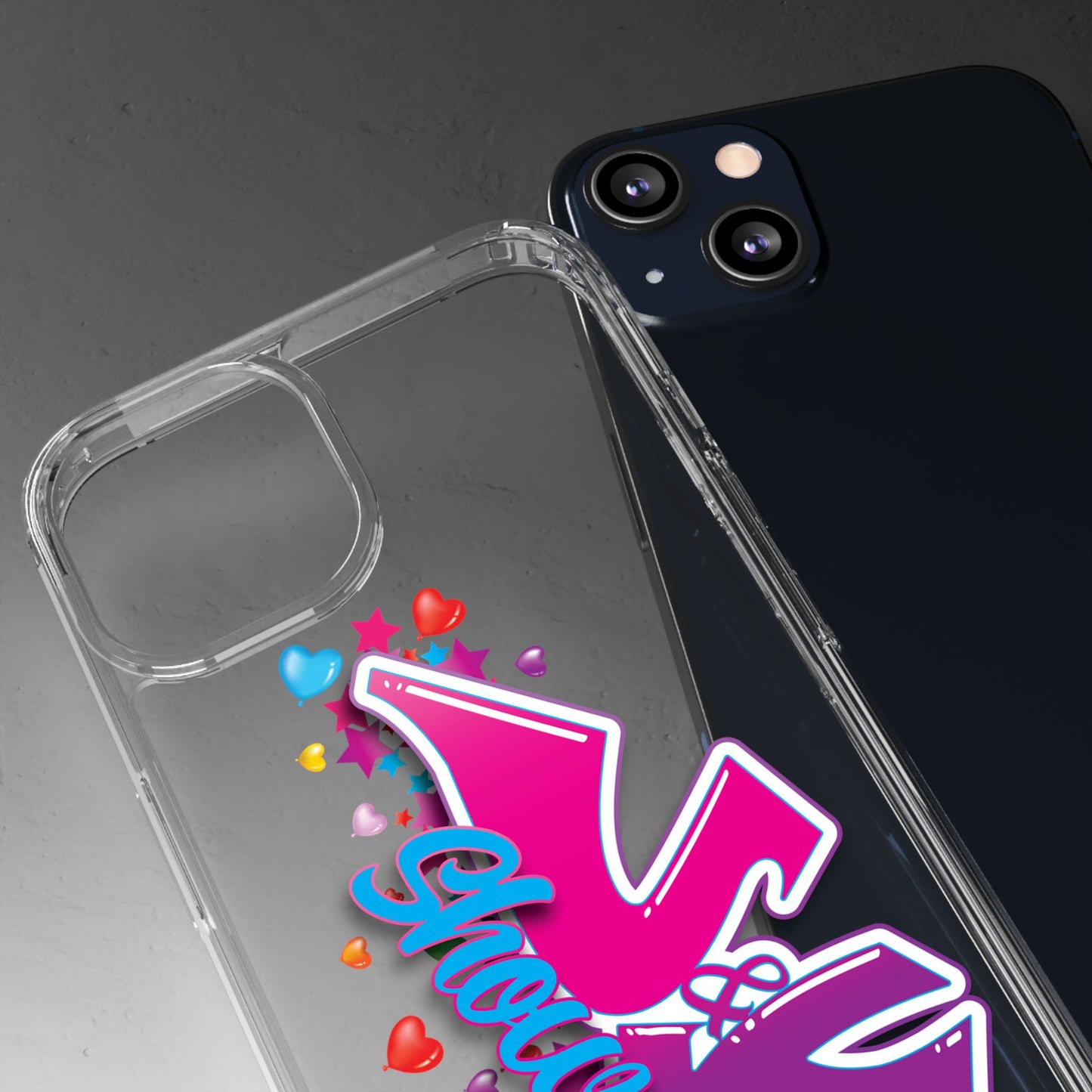 Colorful Heart Design Phone Case - Fun & Stylish Accessory
