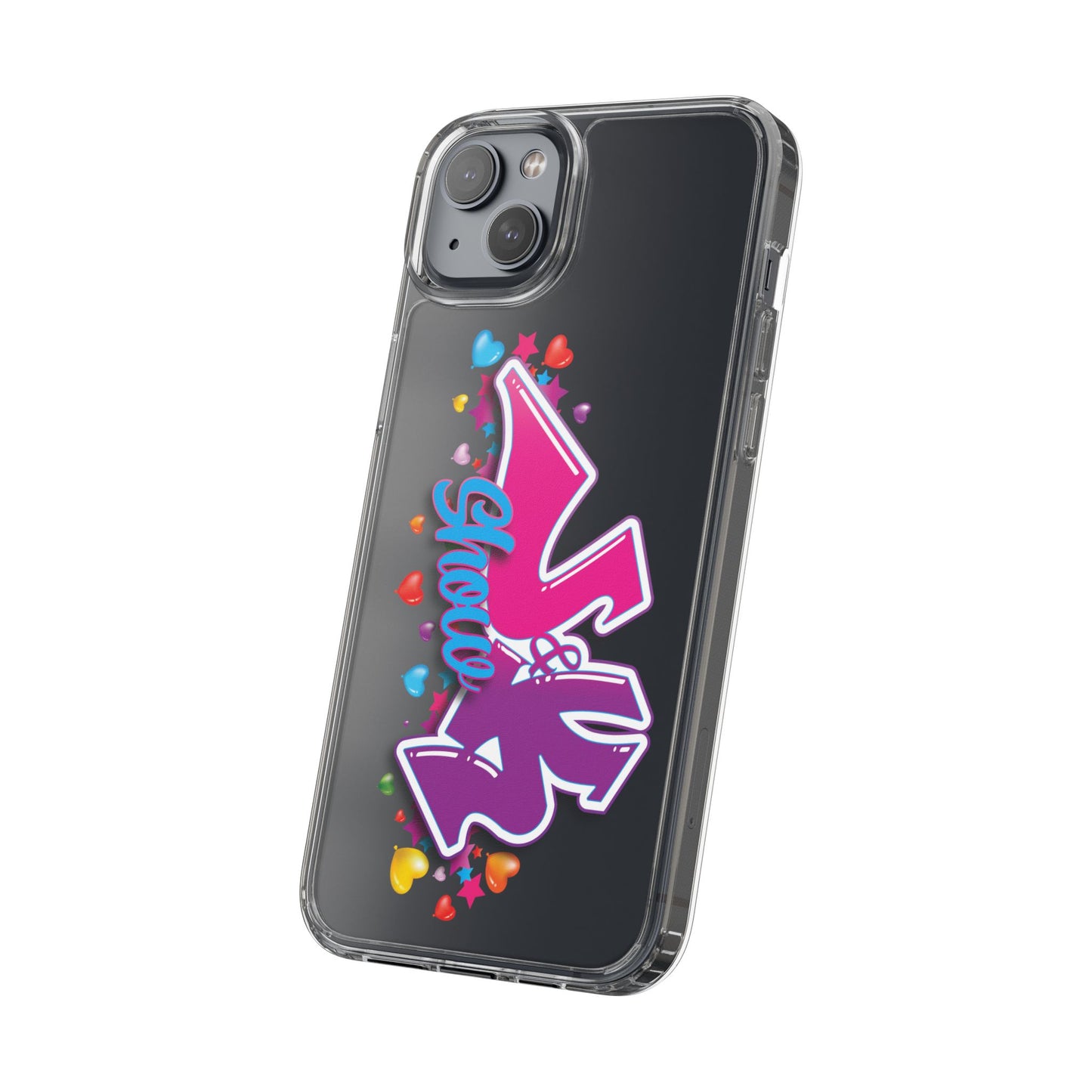Colorful Heart Design Phone Case - Fun & Stylish Accessory