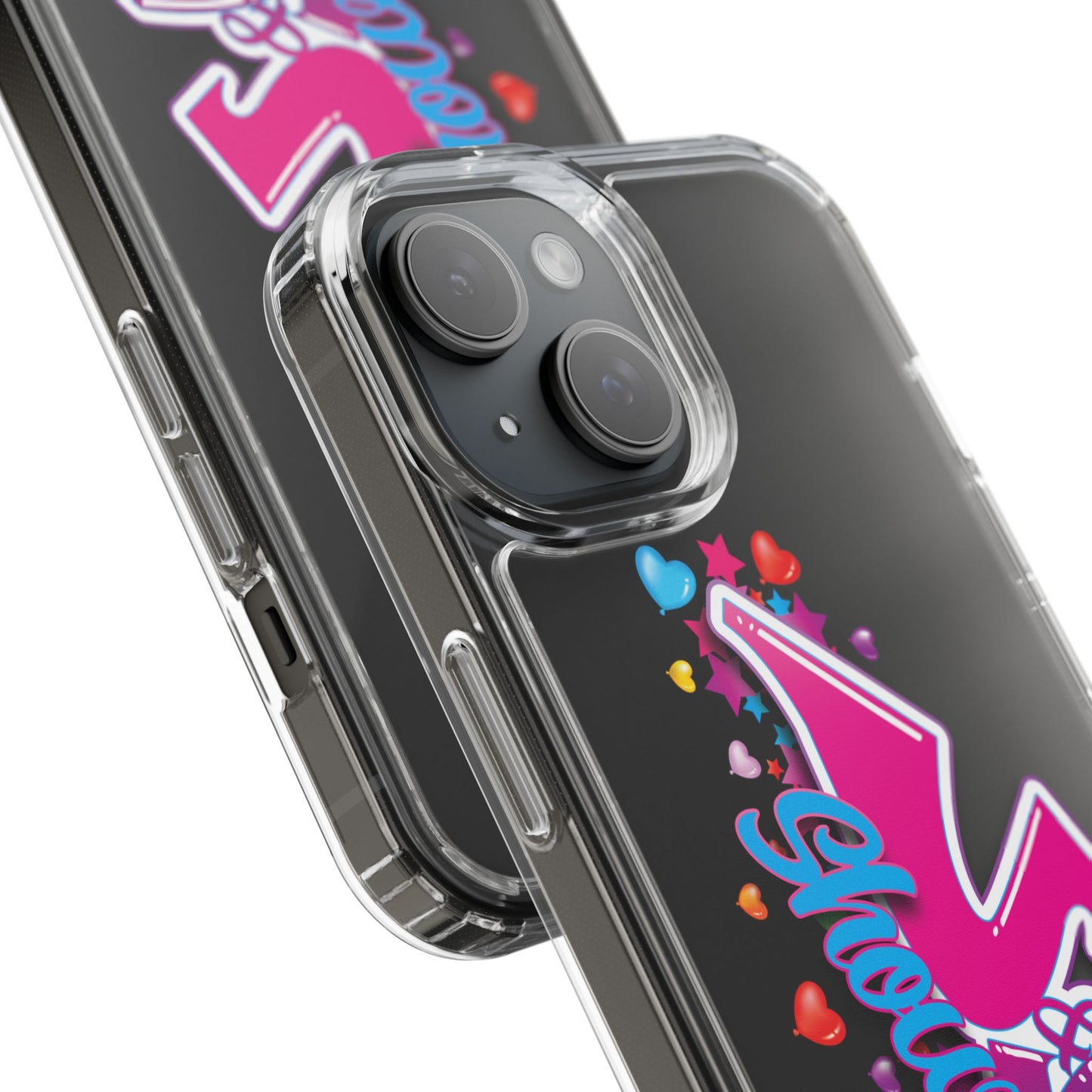 Colorful Heart Design Phone Case - Fun & Stylish Accessory