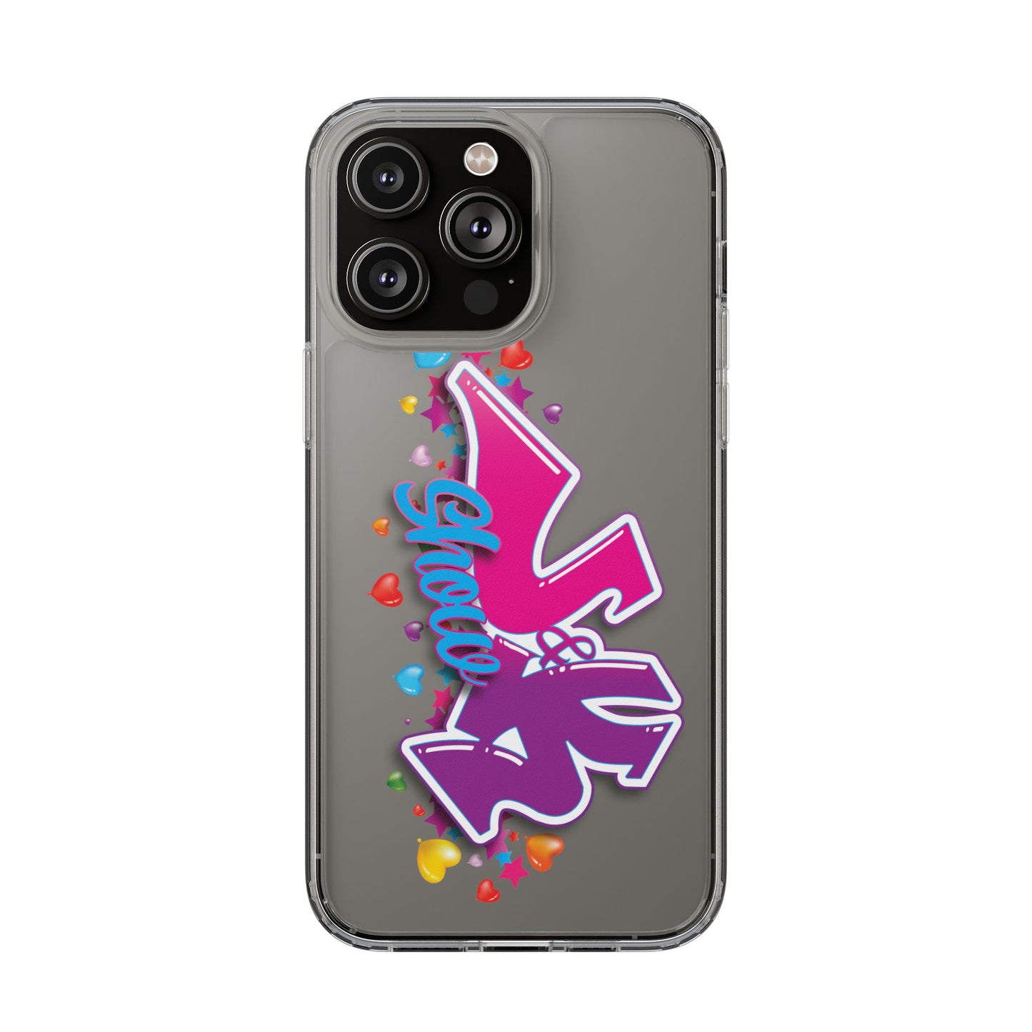 Colorful Heart Design Phone Case - Fun & Stylish Accessory