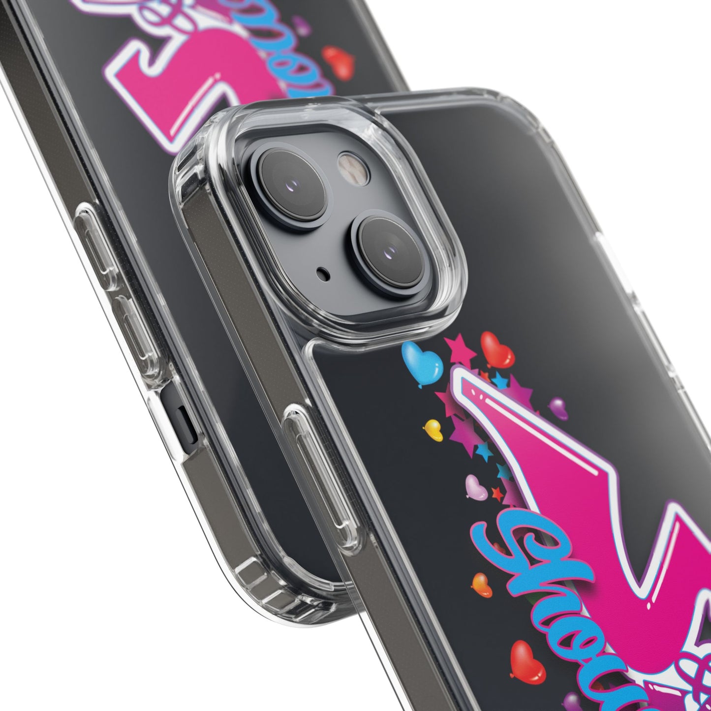 Colorful Heart Design Phone Case - Fun & Stylish Accessory