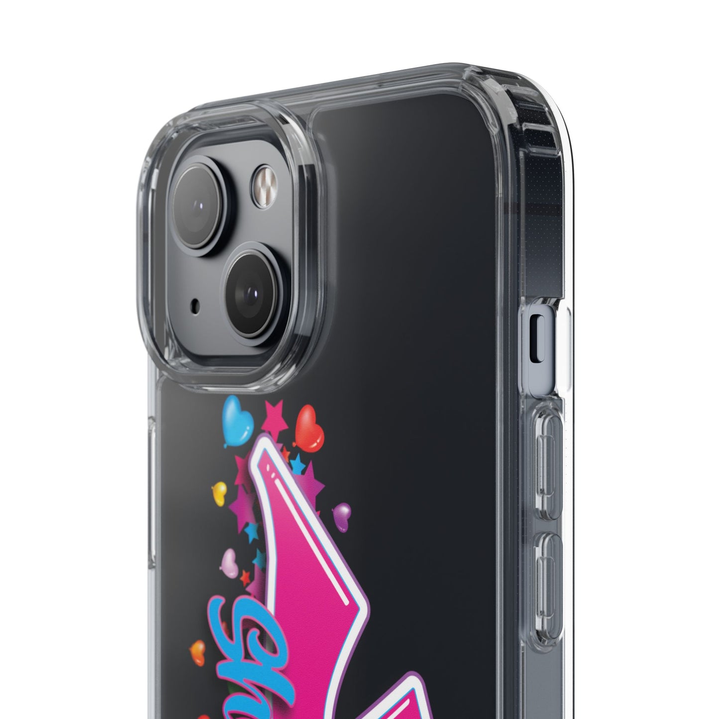 Colorful Heart Design Phone Case - Fun & Stylish Accessory