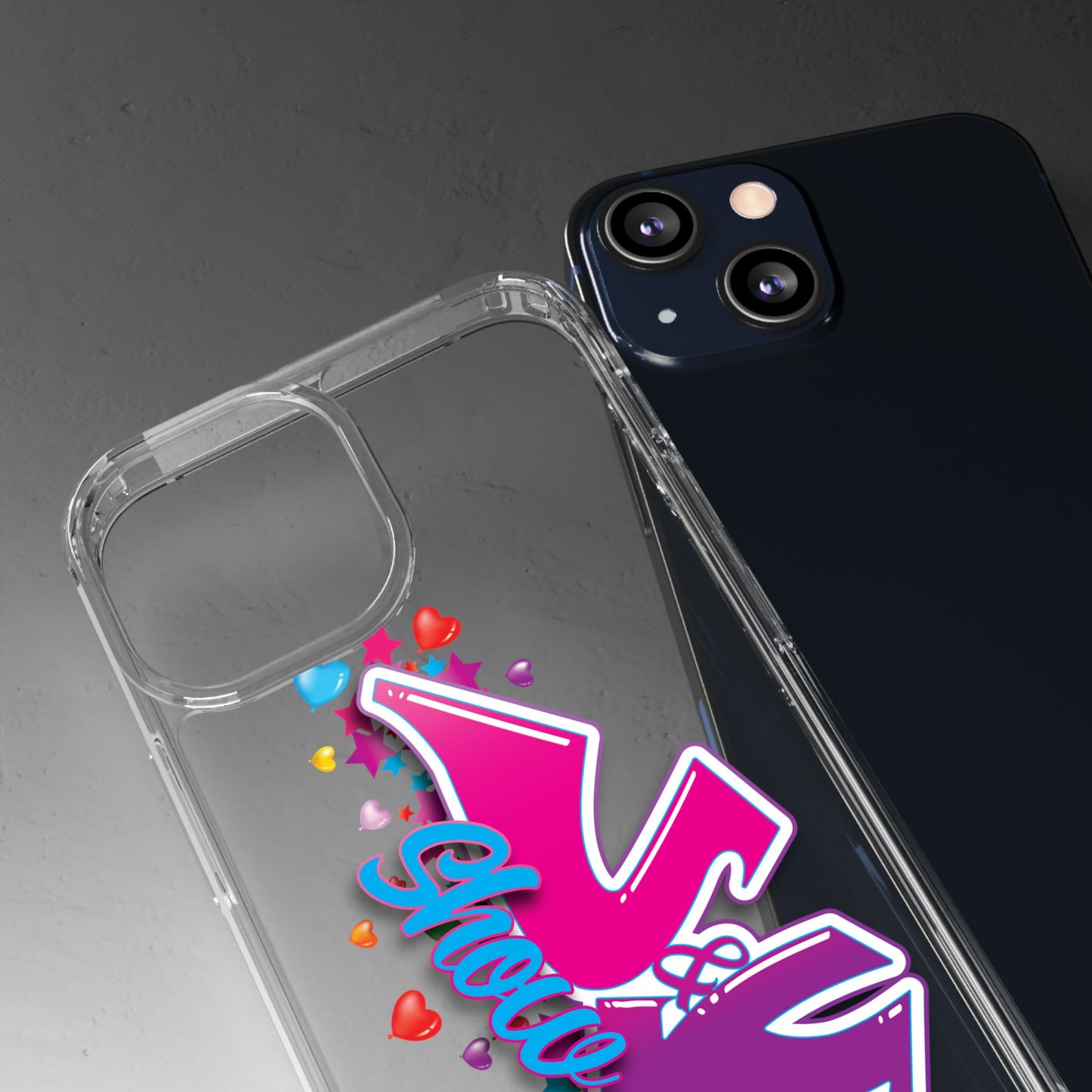 Colorful Heart Design Phone Case - Fun & Stylish Accessory