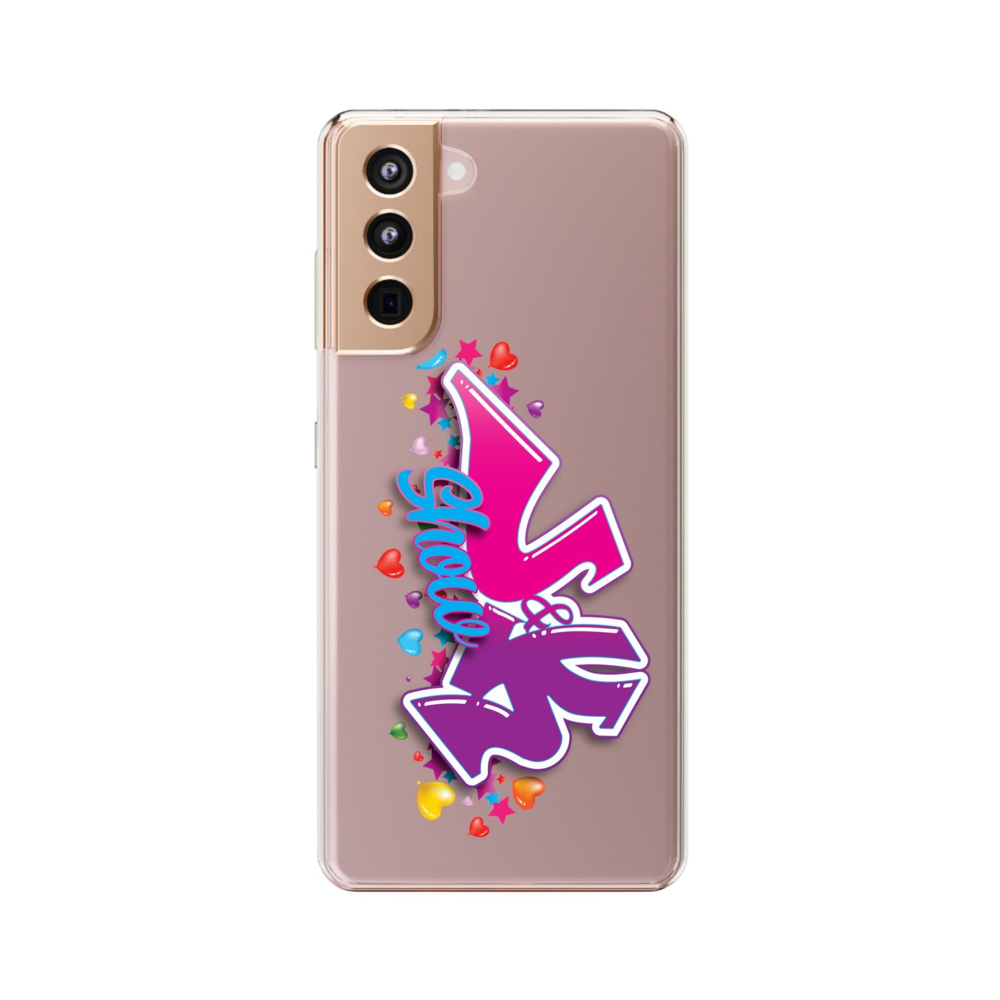 Colorful Heart Design Phone Case - Fun & Stylish Accessory