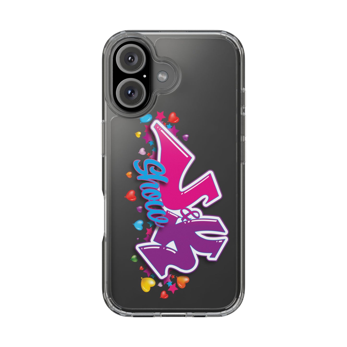 Colorful Heart Design Phone Case - Fun & Stylish Accessory