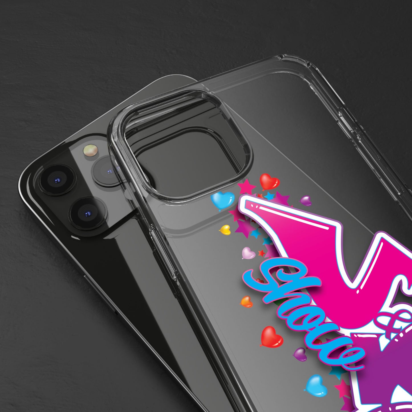 Colorful Heart Design Phone Case - Fun & Stylish Accessory