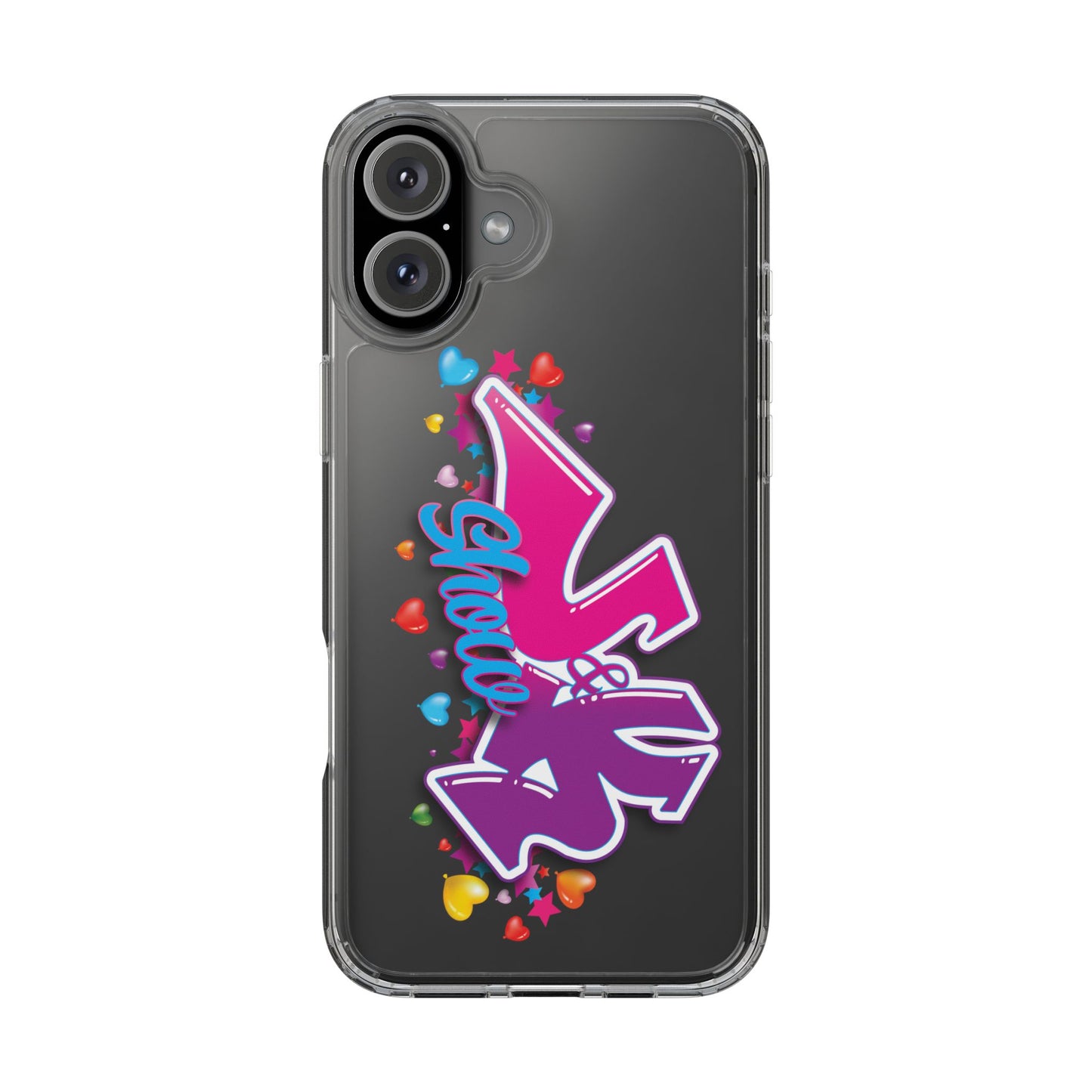 Colorful Heart Design Phone Case - Fun & Stylish Accessory