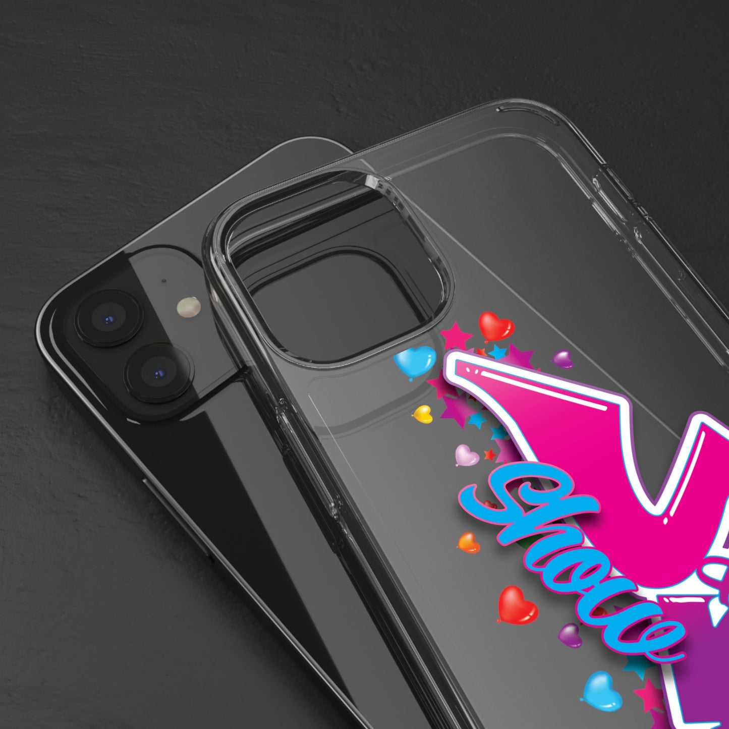 Colorful Heart Design Phone Case - Fun & Stylish Accessory