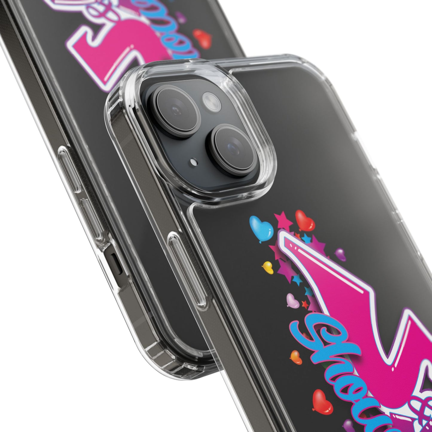 Colorful Heart Design Phone Case - Fun & Stylish Accessory