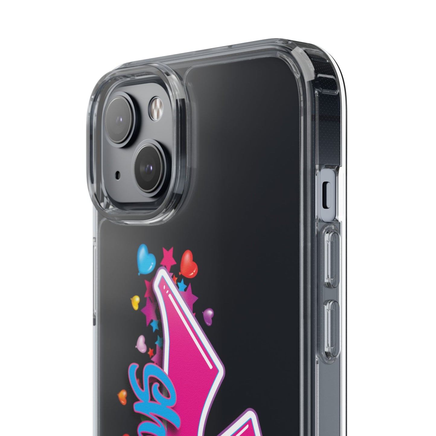 Colorful Heart Design Phone Case - Fun & Stylish Accessory