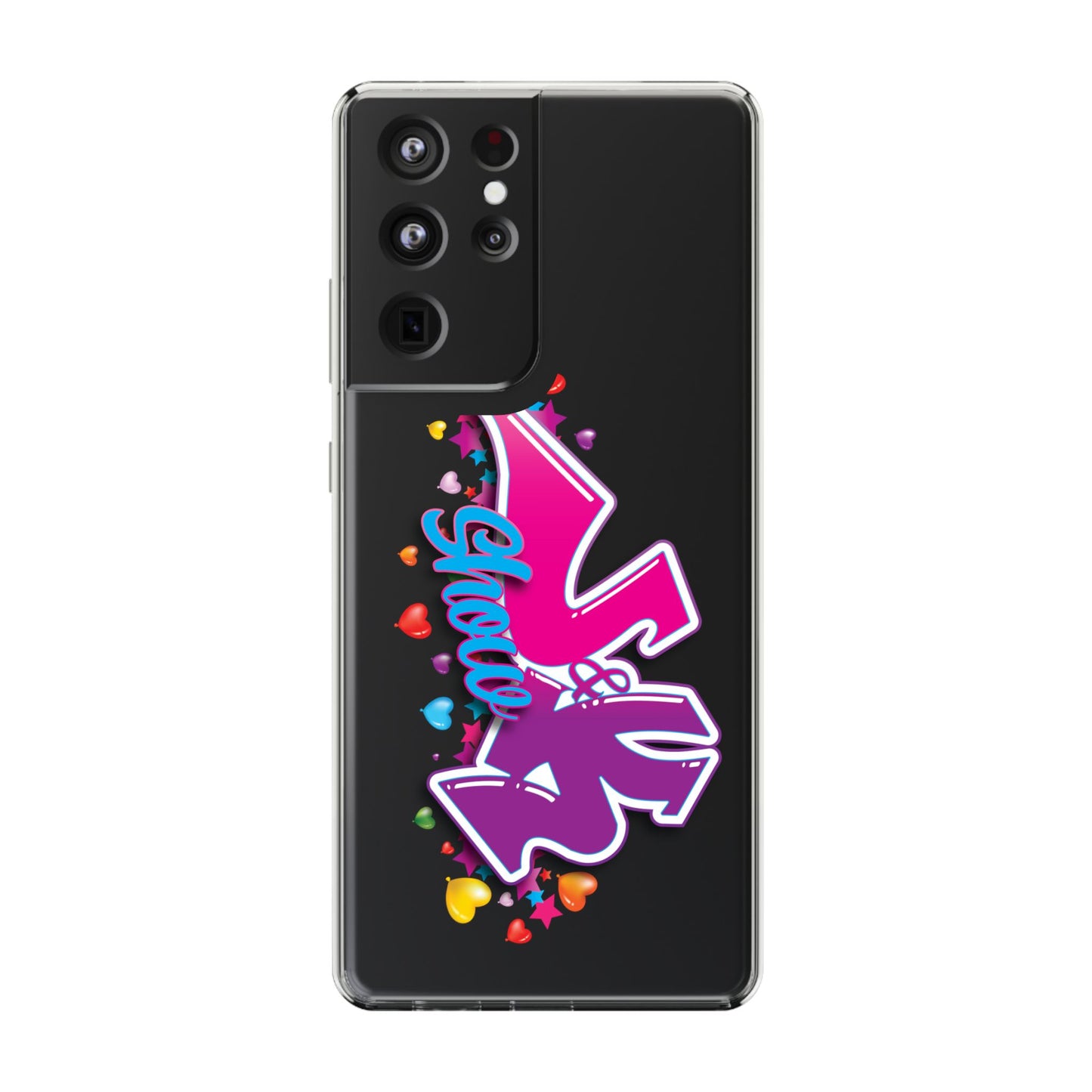 Colorful Heart Design Phone Case - Fun & Stylish Accessory