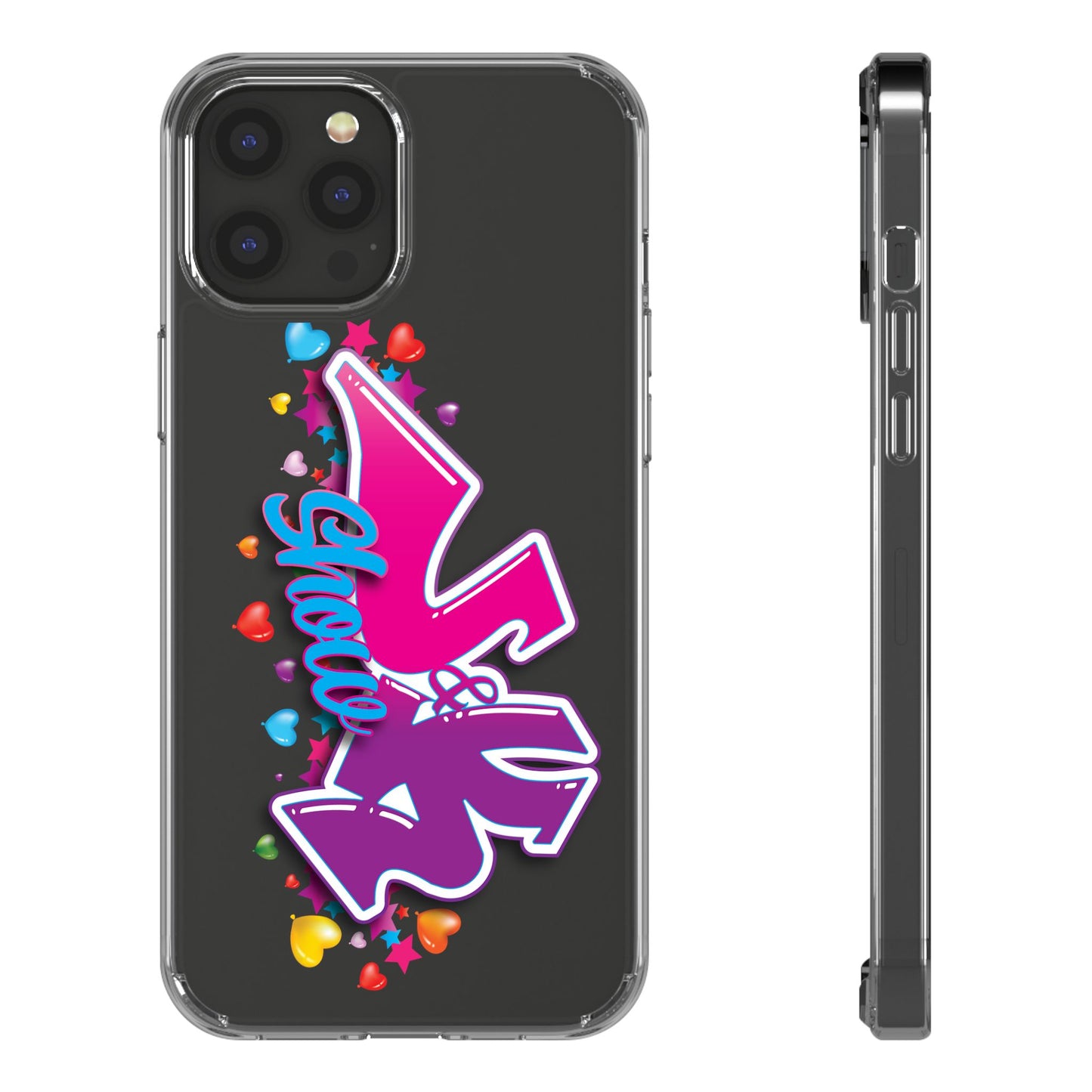 Colorful Heart Design Phone Case - Fun & Stylish Accessory