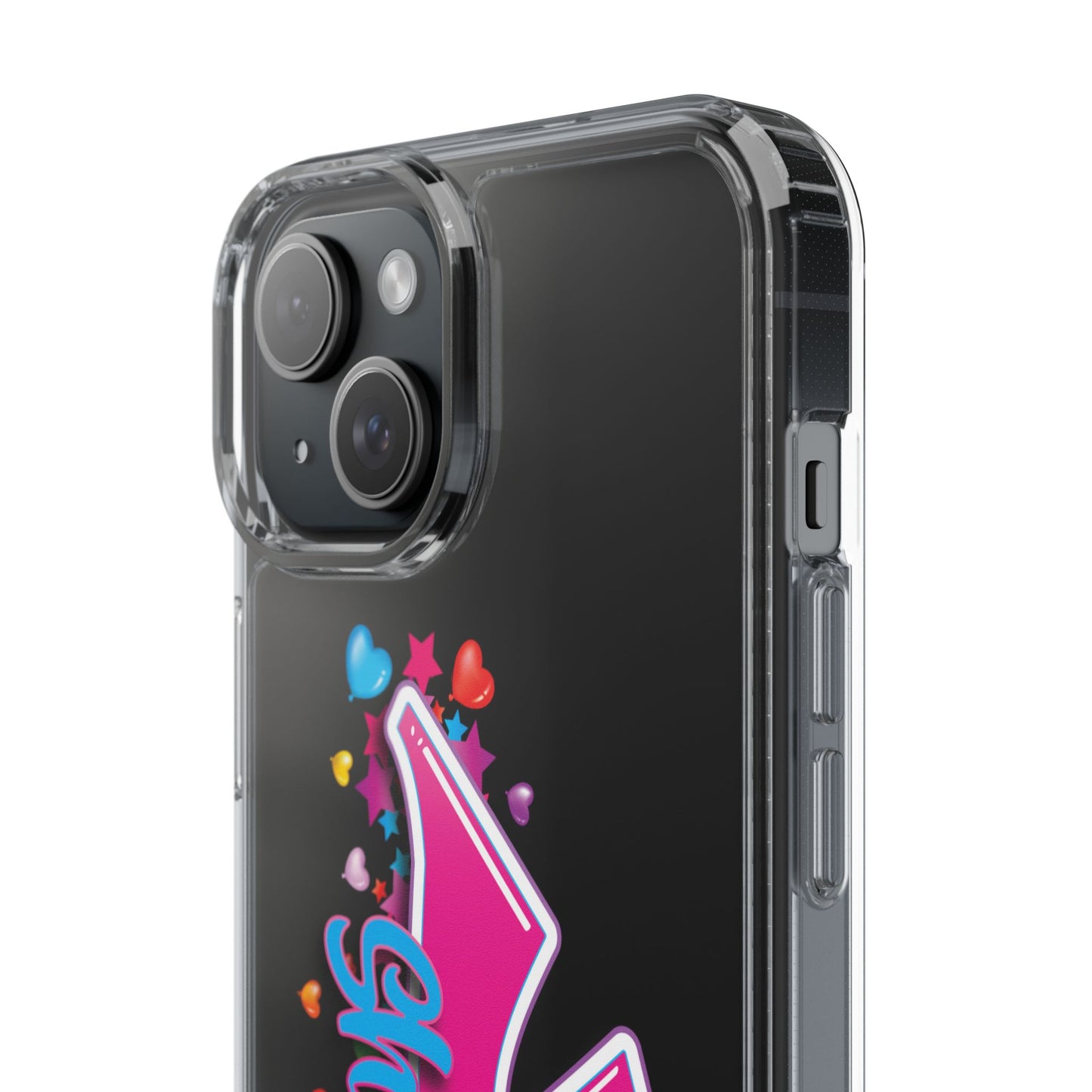 Colorful Heart Design Phone Case - Fun & Stylish Accessory