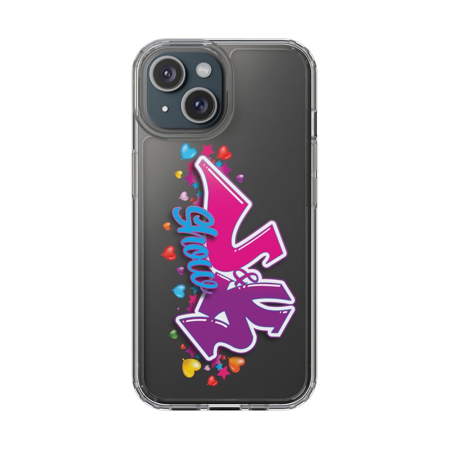 Colorful Heart Design Phone Case - Fun & Stylish Accessory