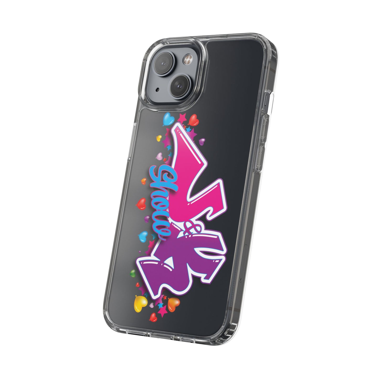 Colorful Heart Design Phone Case - Fun & Stylish Accessory