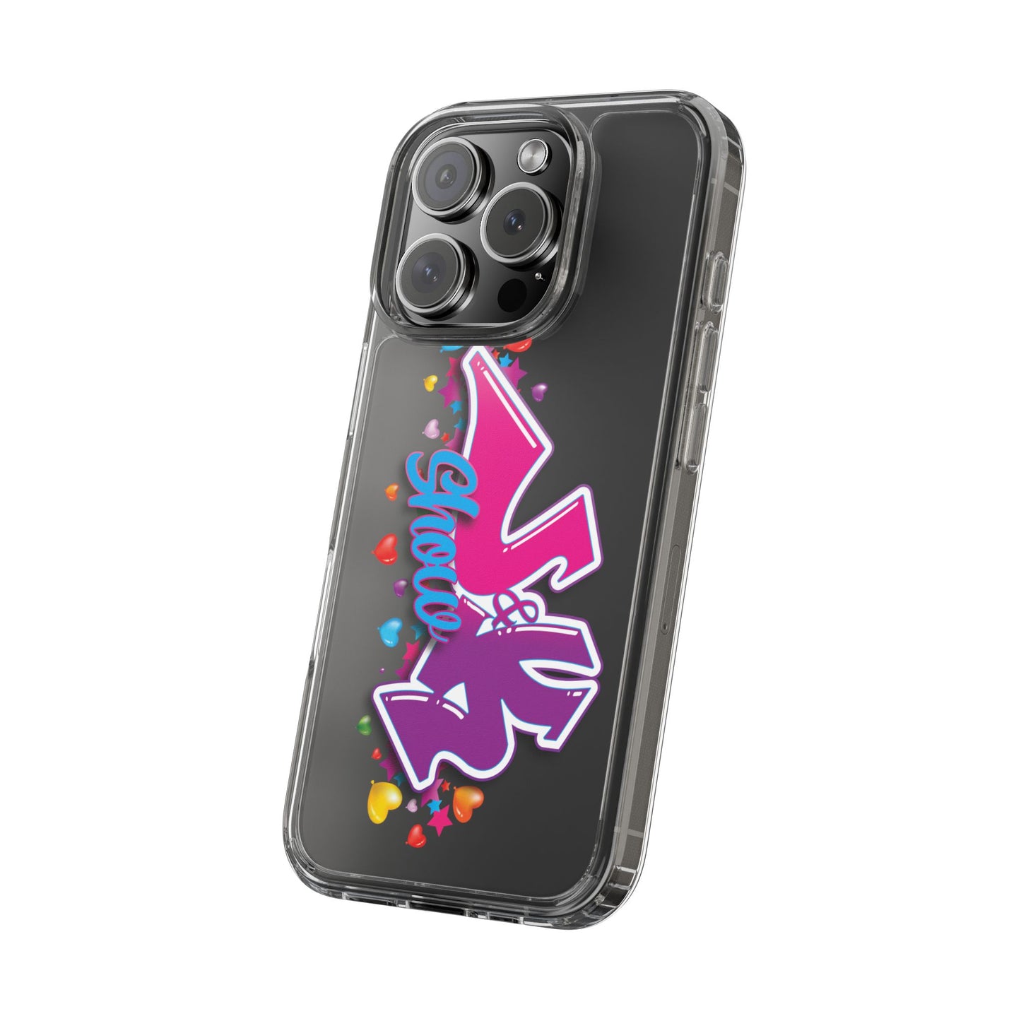Colorful Heart Design Phone Case - Fun & Stylish Accessory
