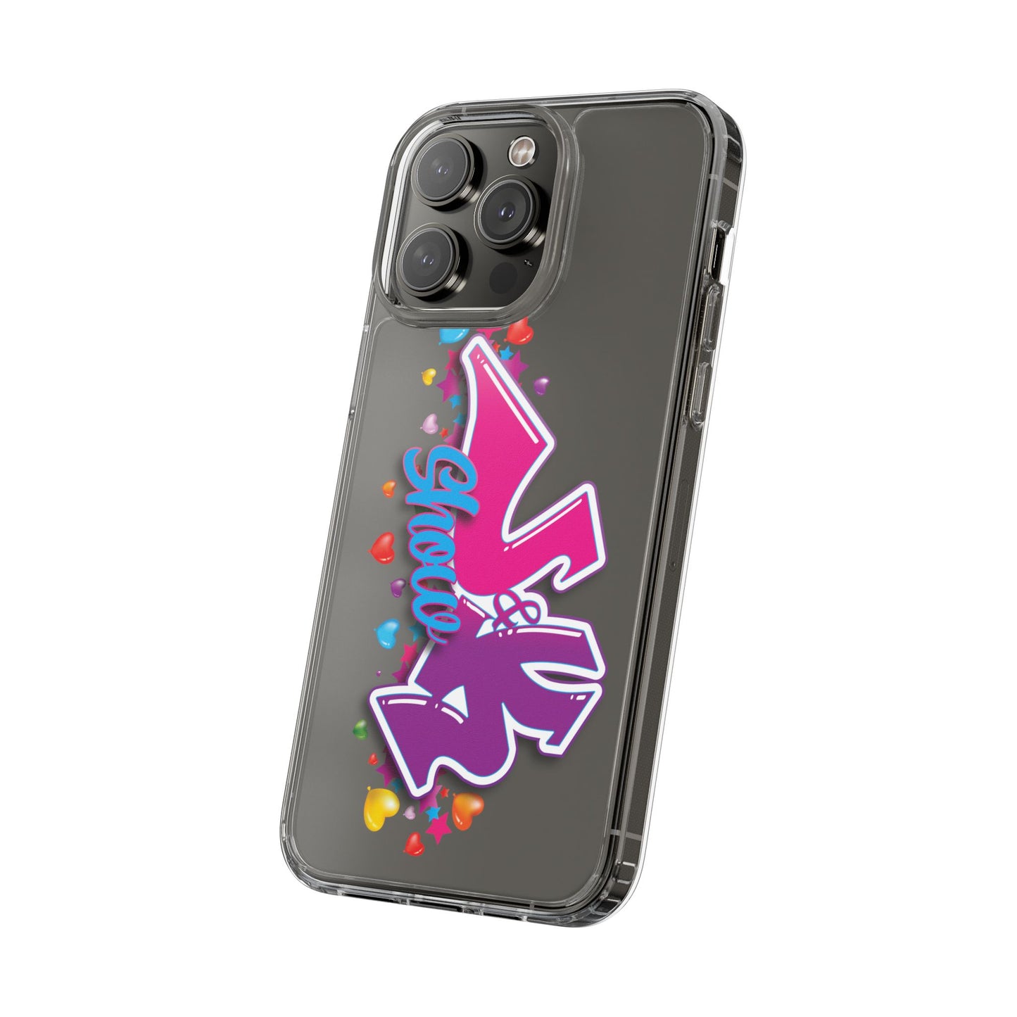 Colorful Heart Design Phone Case - Fun & Stylish Accessory