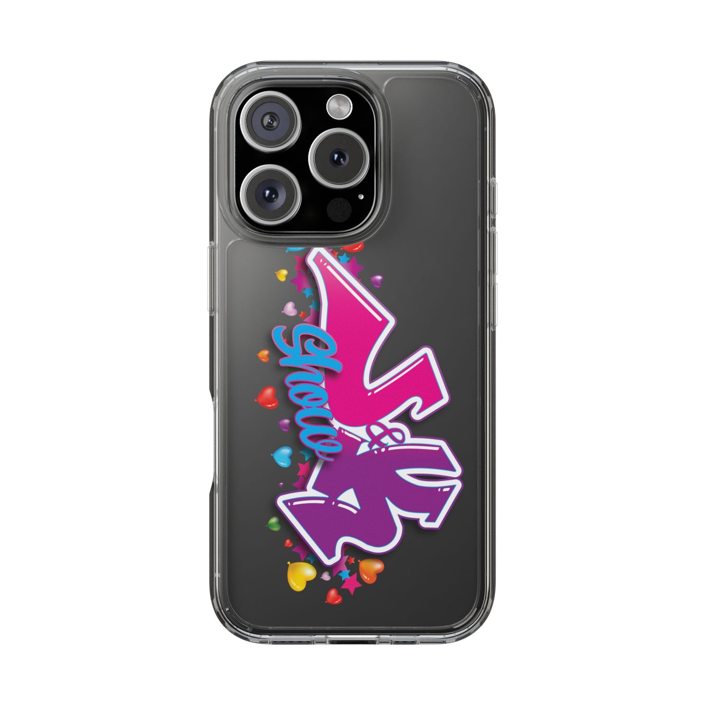Colorful Heart Design Phone Case - Fun & Stylish Accessory