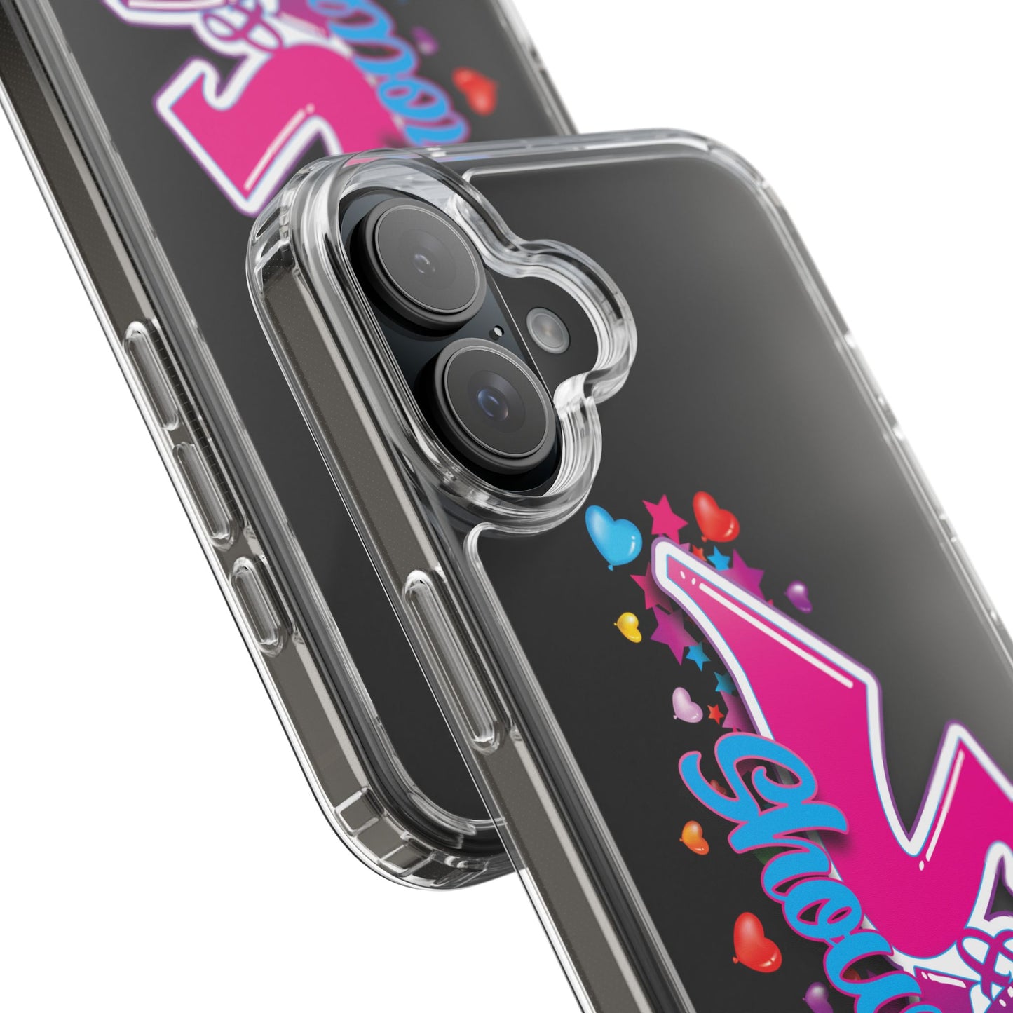 Colorful Heart Design Phone Case - Fun & Stylish Accessory